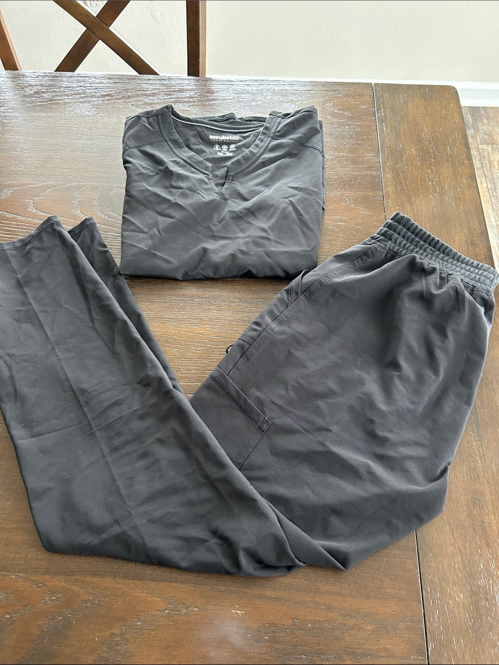 Scrubstar Black Women's Jogger Scrub Set